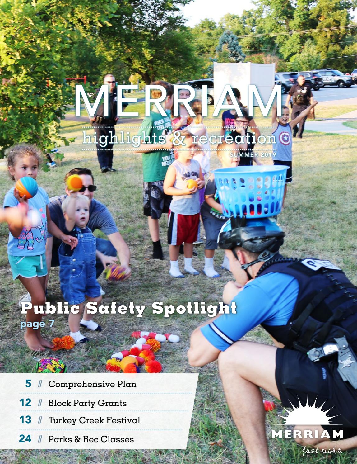 Merriam Highlights & Recreation, Summer 2019 by City of Merriam, Kansas