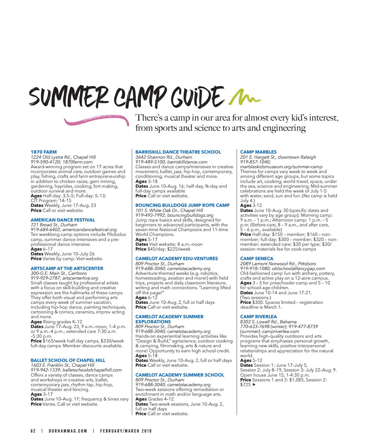 franklin outdoor games on Durham Magazine February March 2019 By Shannon Media Issuu