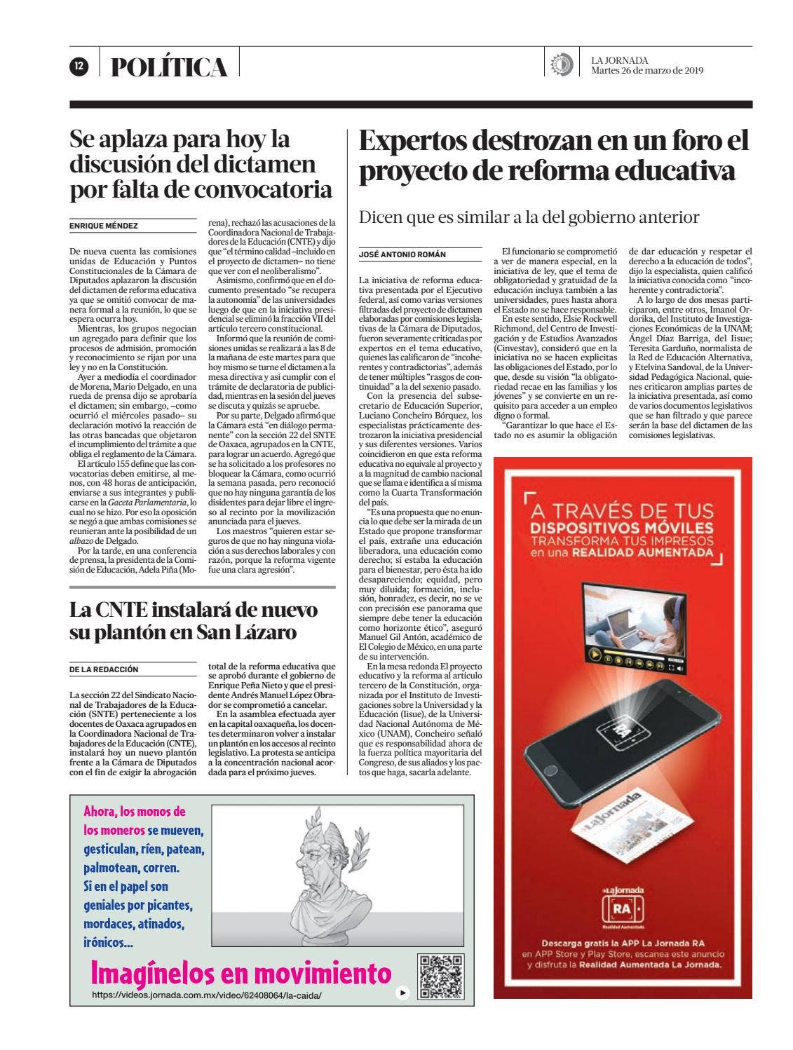 La Jornada, 03/26/2019 by La Jornada - Issuu