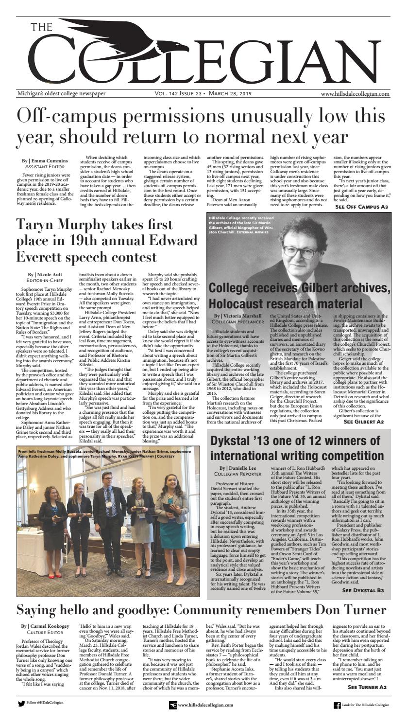 Hilldale Wind O Meter Registers >> The Hillsdale Collegian 3 28 19 By The Hillsdale Collegian Issuu Hilldale Wind O Meter Registers >> The Hillsdale Collegian 3 28 19 By The Hillsdale Collegian Issuu