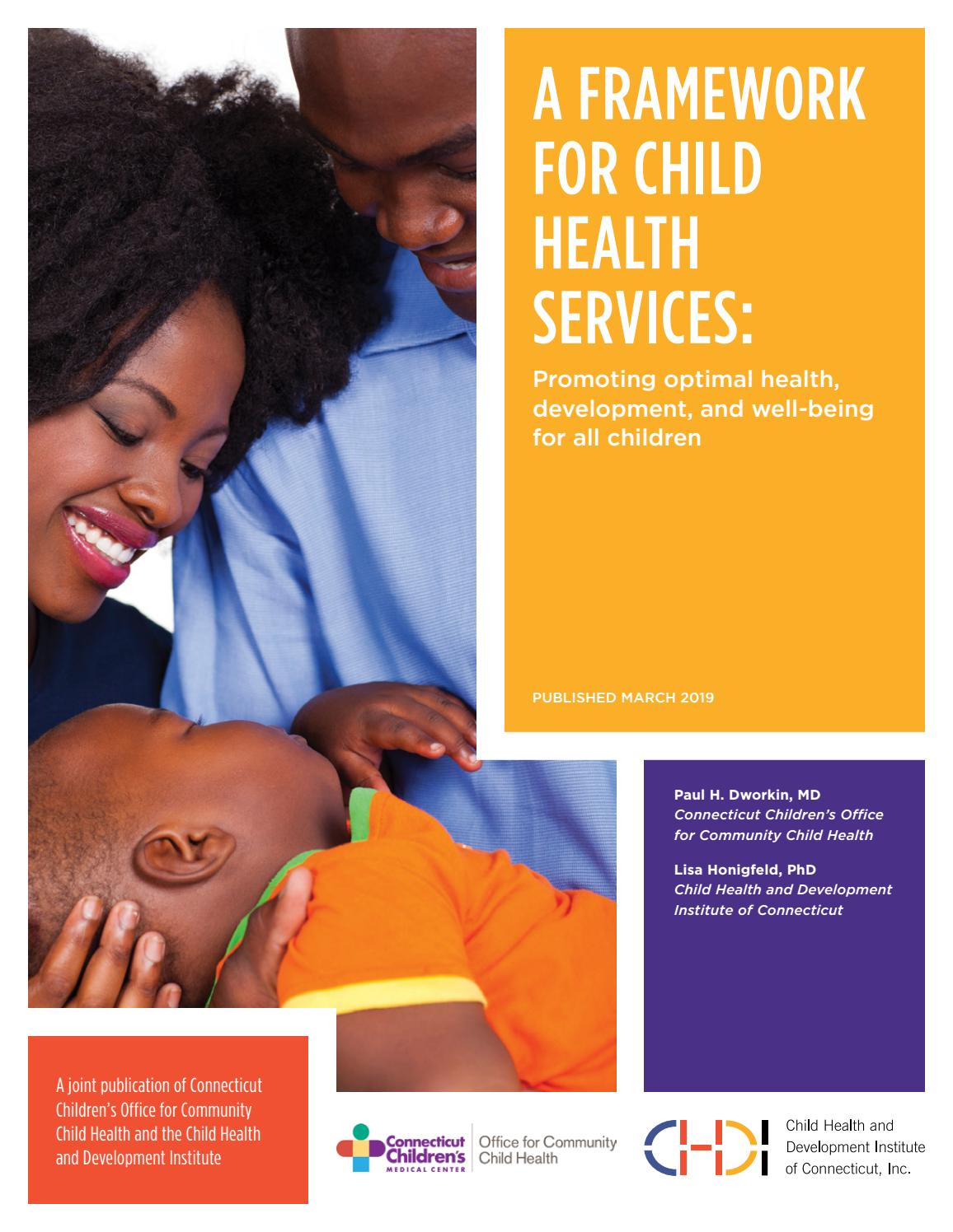 A Framework for Child Health Services Promoting optimal health
