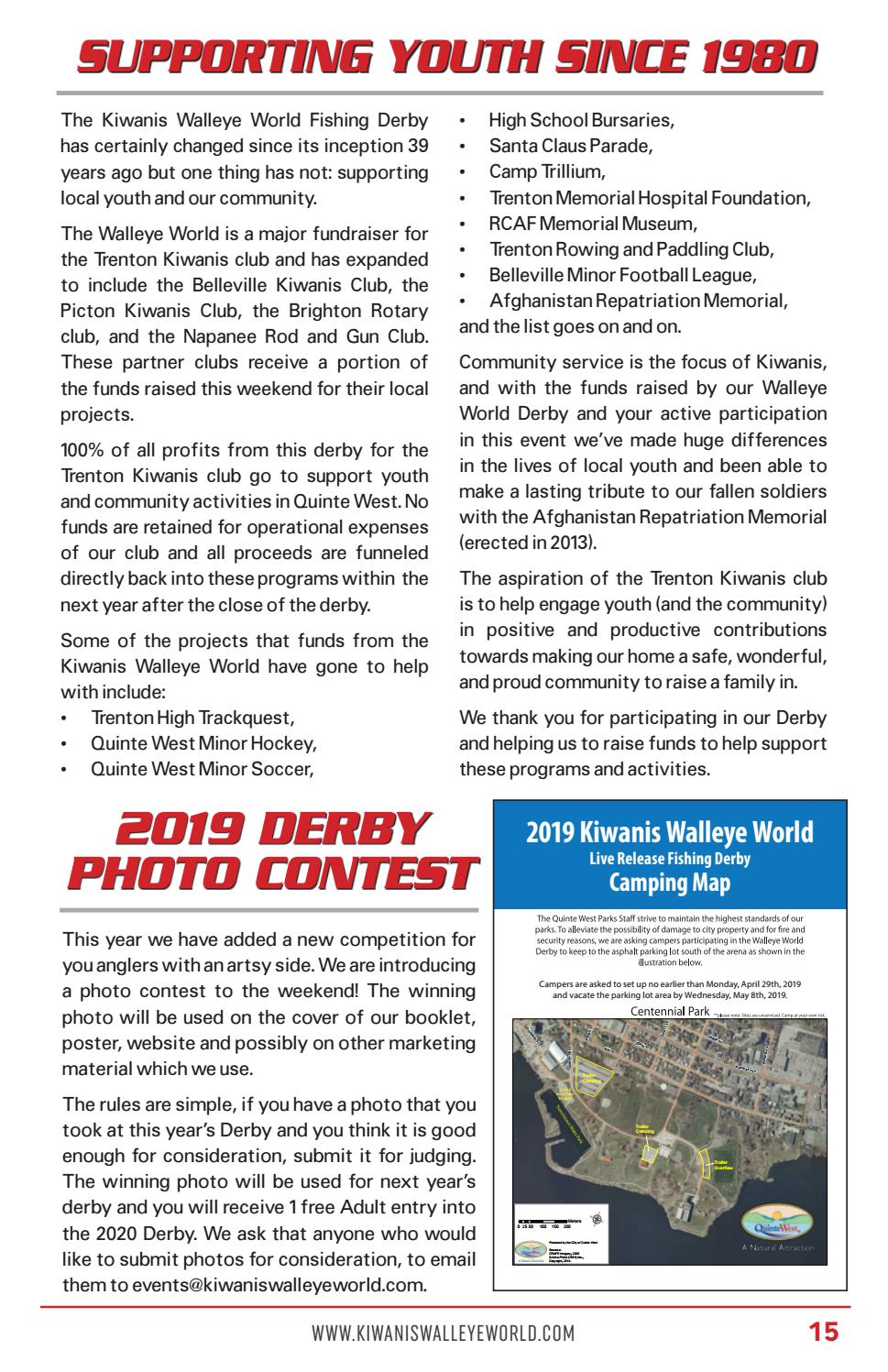 2019 Kiwanis Walleye World Fishing Guide By Willow - 