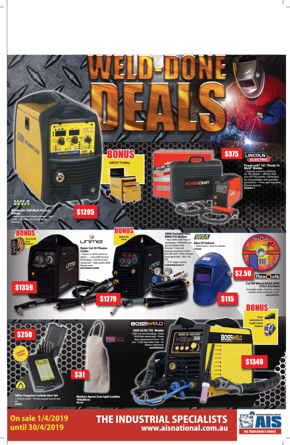 AIS 2019 WELD DONE DEALS WELDING FLYER by Australian Industrial