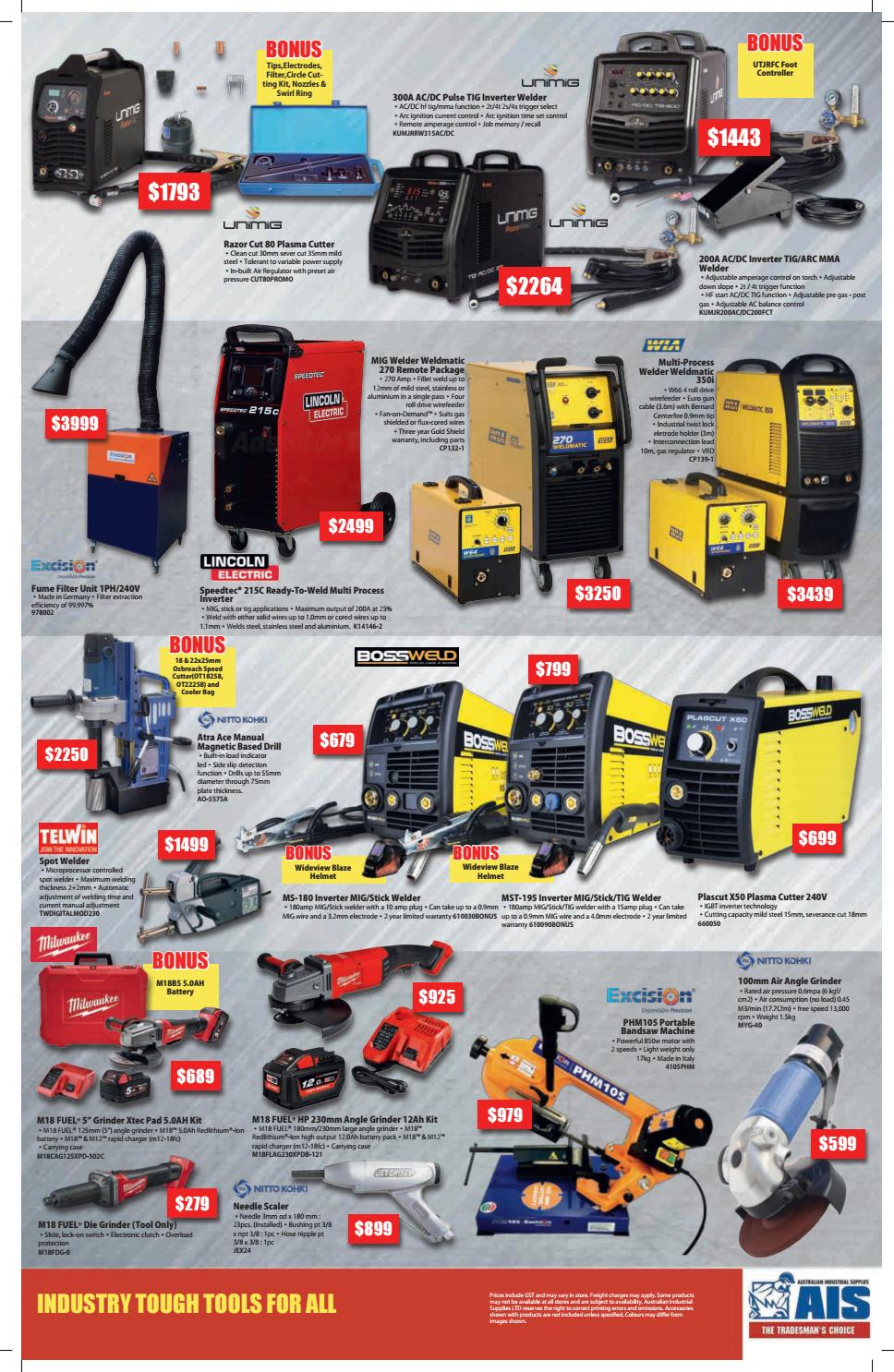 AIS 2019 WELD DONE DEALS WELDING FLYER by Australian Industrial