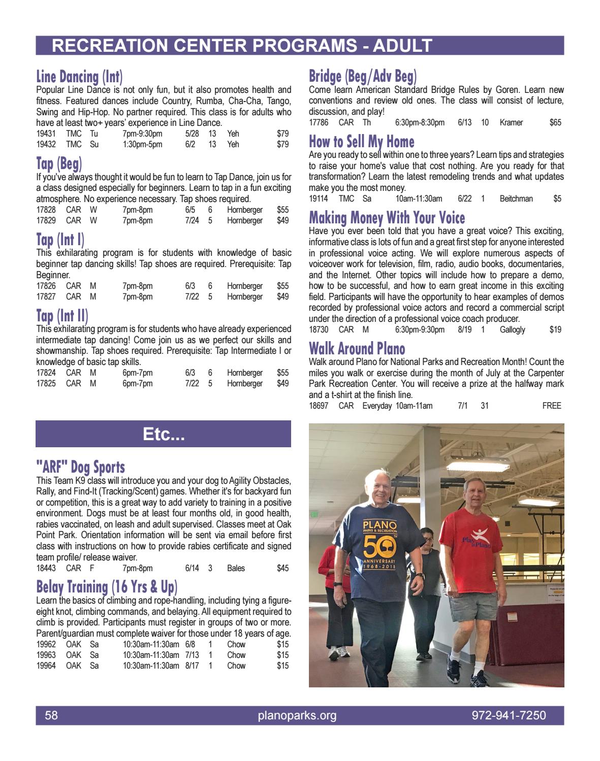 Plano Parks and Recreation Summer 2019 Catalog by Plano Parks and