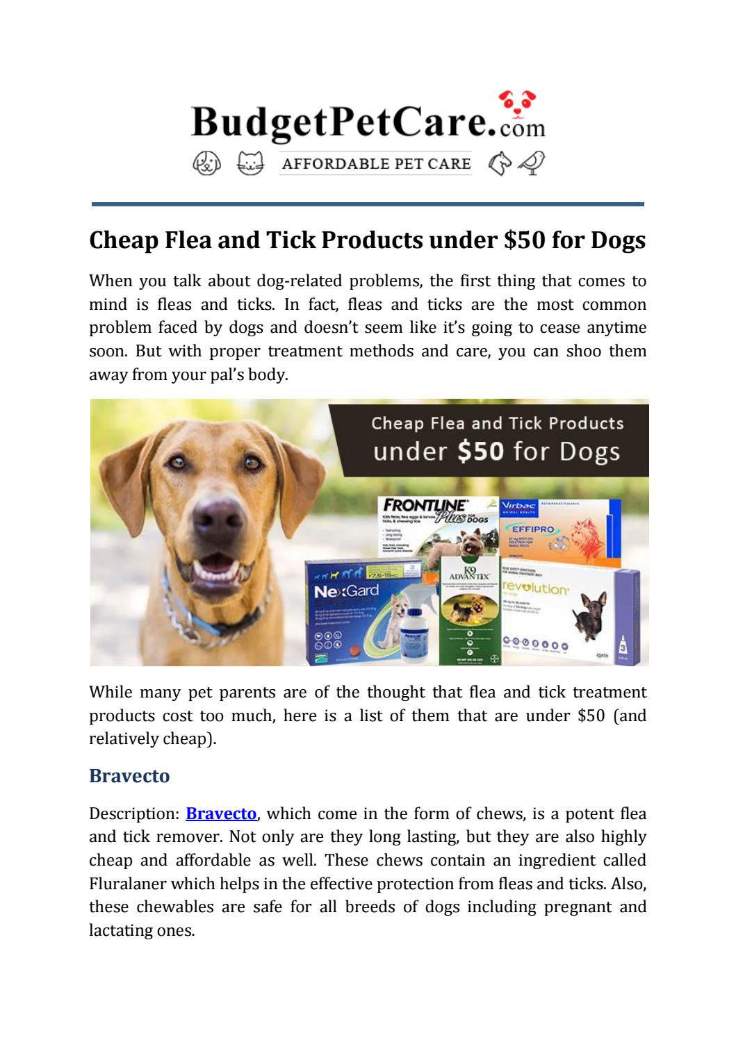 cheapest flea and tick