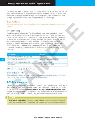 Cambridge International AS/A L Level Computer Science sample by ...