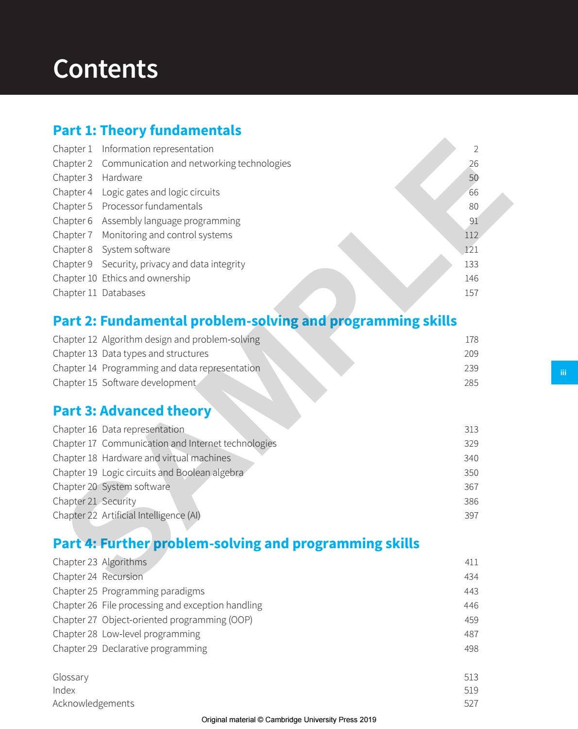 Cambridge International AS/A L Level Computer Science sample by ...