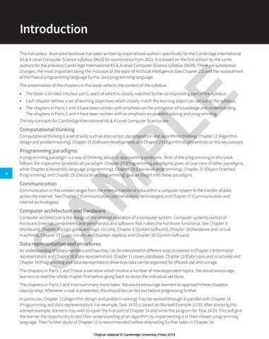 Cambridge International AS/A L Level Computer Science sample by ...