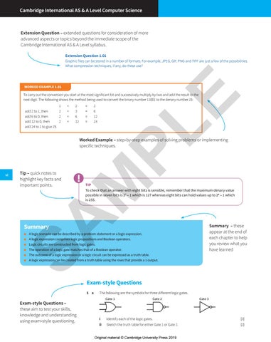 Cambridge International AS/A L Level Computer Science sample by ...