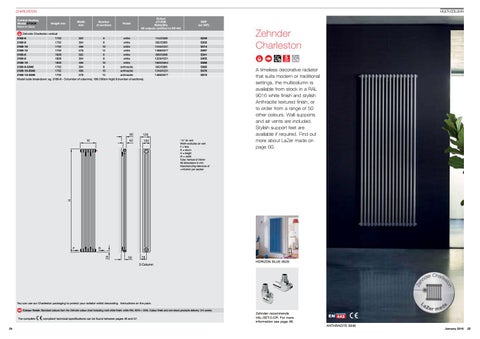 Zehnder Radiators and Towel Warmers Profession 家具手册 第 13 页