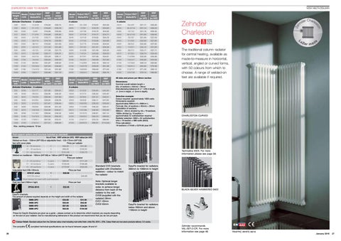Zehnder Radiators and Towel Warmers Profession 家具手册 第 14 页