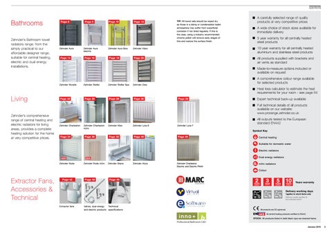 Zehnder Radiators and Towel Warmers Profession 家具手册 第 2 页