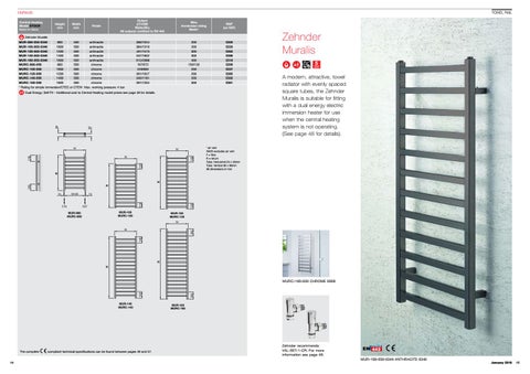 Zehnder Radiators and Towel Warmers Profession 家具手册 第 8 页