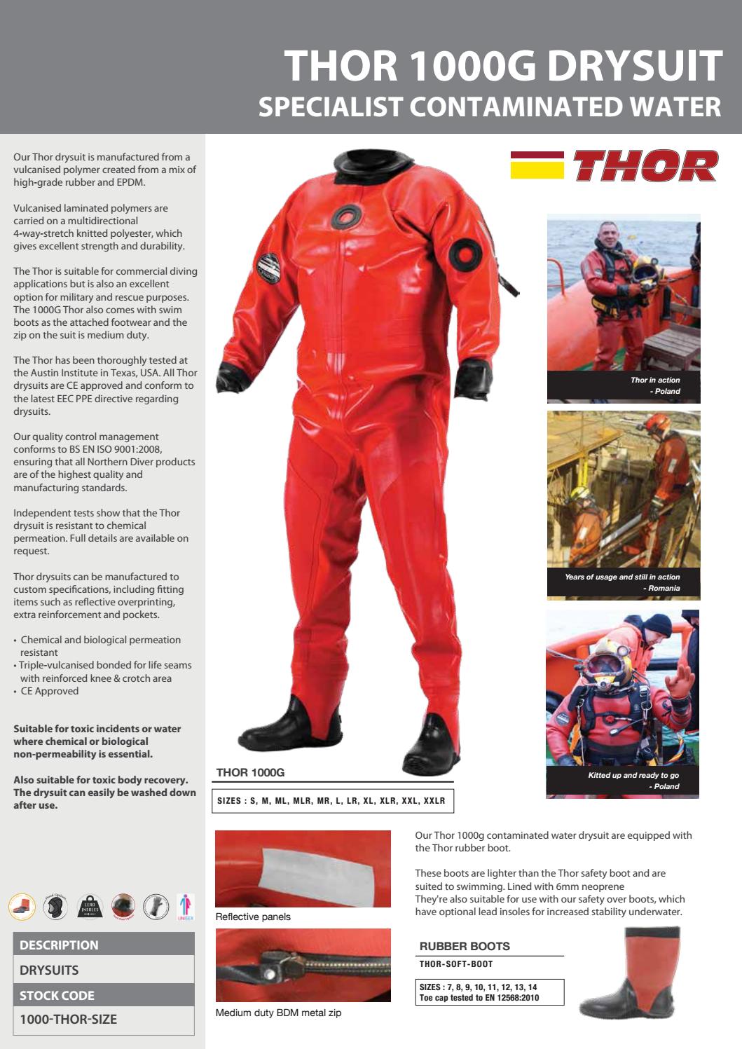 1000g Thor Drysuit by Northern Diver UK Issuu