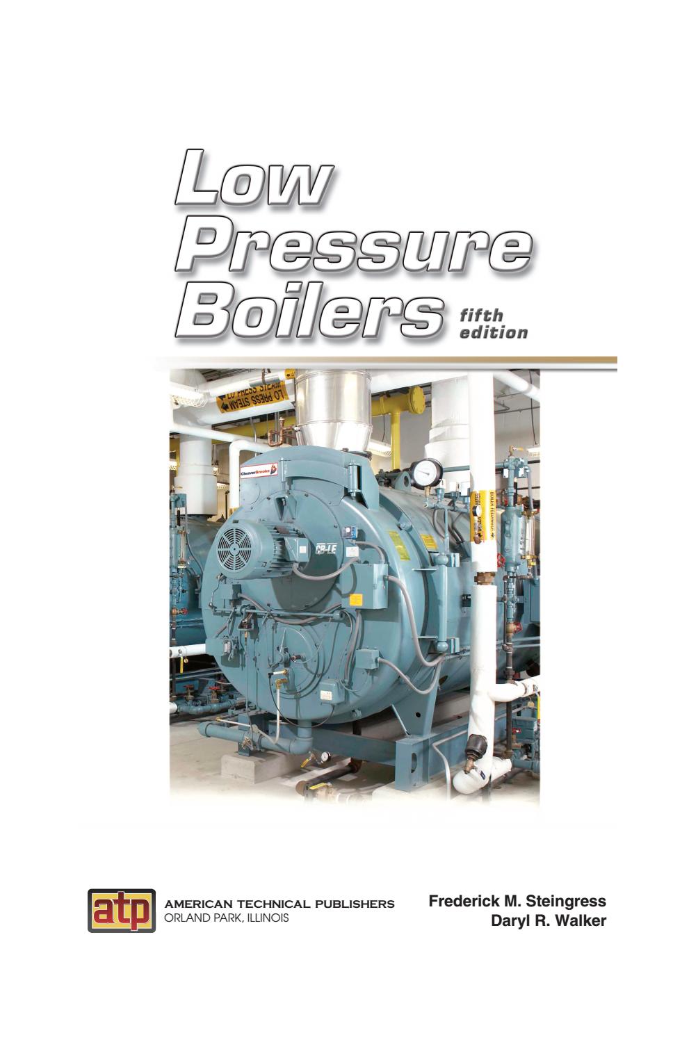 Low Pressure Boilers, 5th Edition Front Matter by American Technical