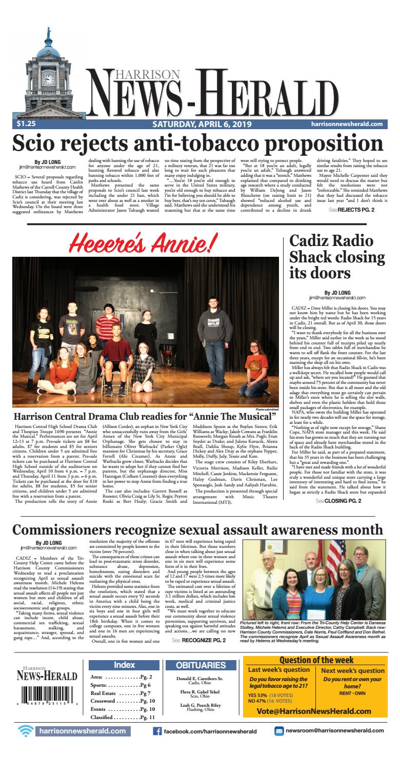 Harrison News Herald April 6 2019 By Schloss Media Issuu