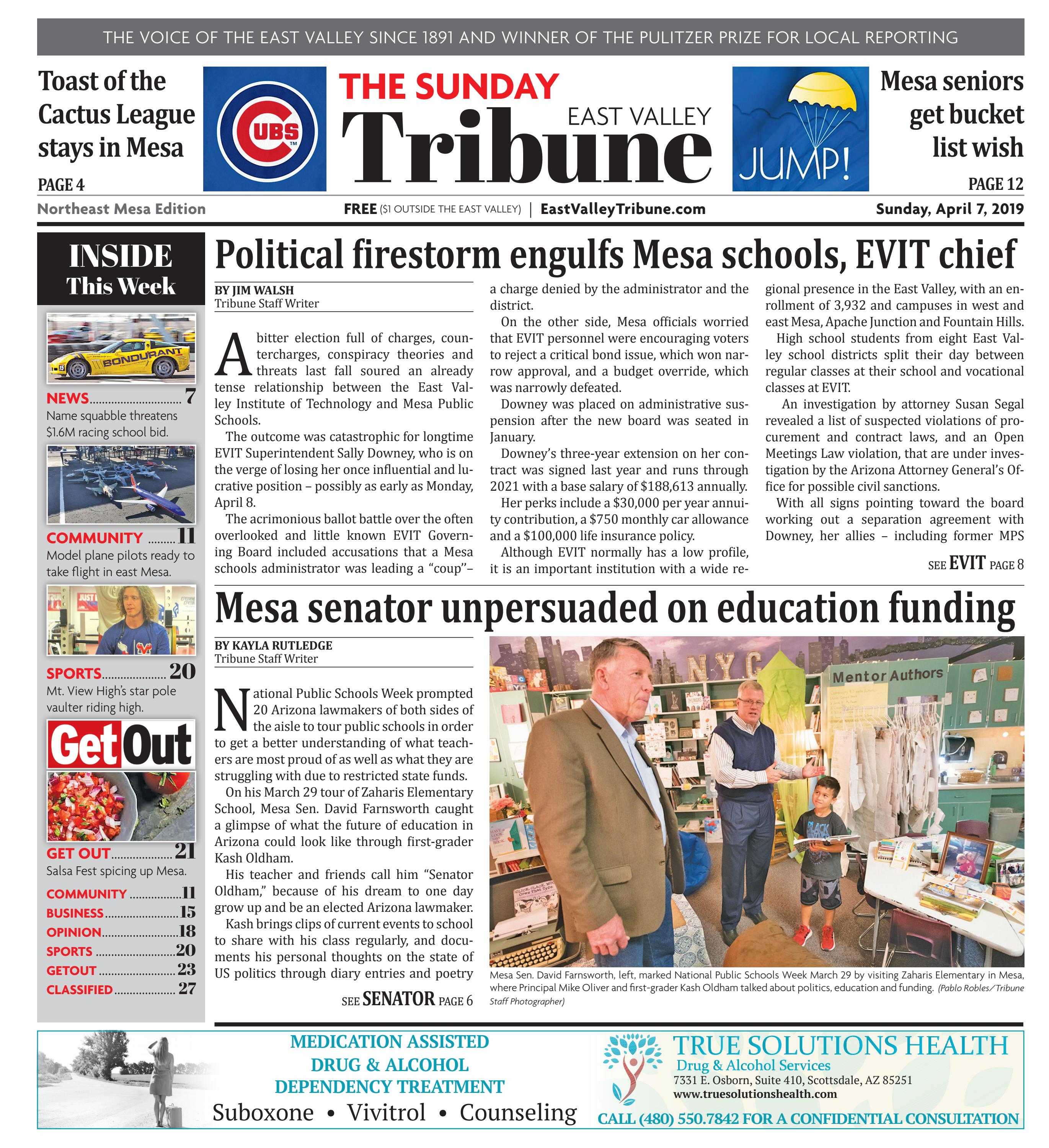 East Valley Tribune: Northeast 04-07-2019 by Times Media Group - Issuu