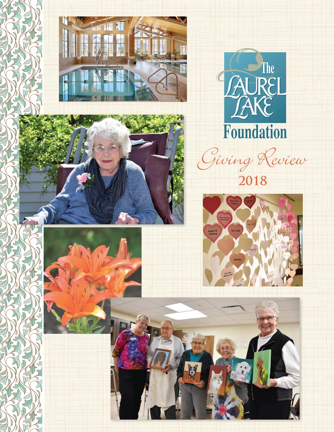 Laurel Lake Foundation 2018 Giving Review by Laurel Lake Retirement