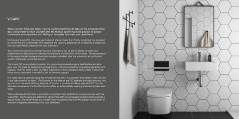 Vitra V-Care Autowash 智能 Shower Toilet 家具手册 第 2 页