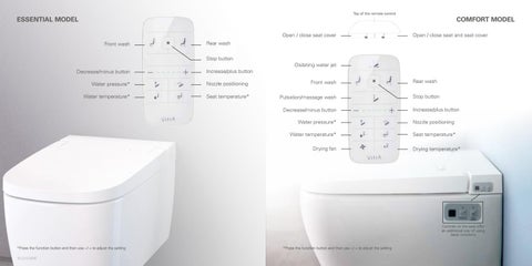 Vitra V-Care Autowash 智能 Shower Toilet 家具手册 第 6 页