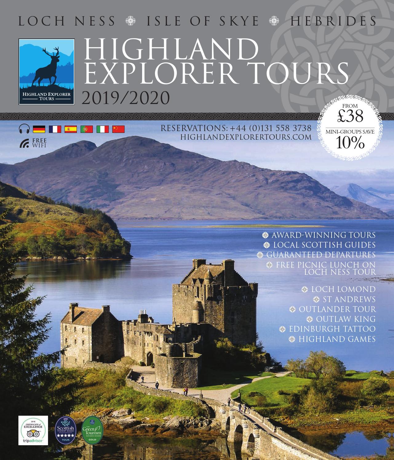 Highland Explorer Tours 2019/2020 by Busabout, HAGGiS & Shamrocker Issuu