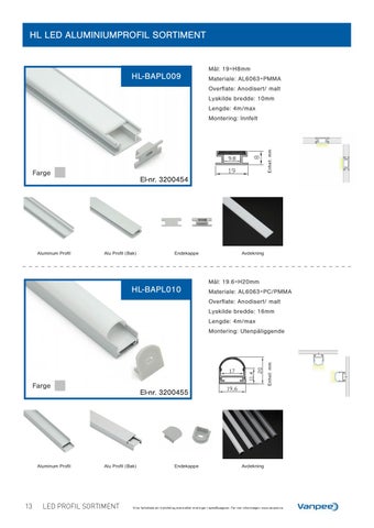 Aluminium- og plastprofiler for LED striper 第 16 页