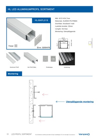 Aluminium- og plastprofiler for LED striper 第 22 页