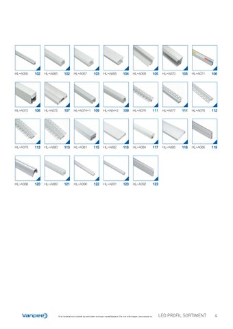 Aluminium- og plastprofiler for LED striper 第 7 页
