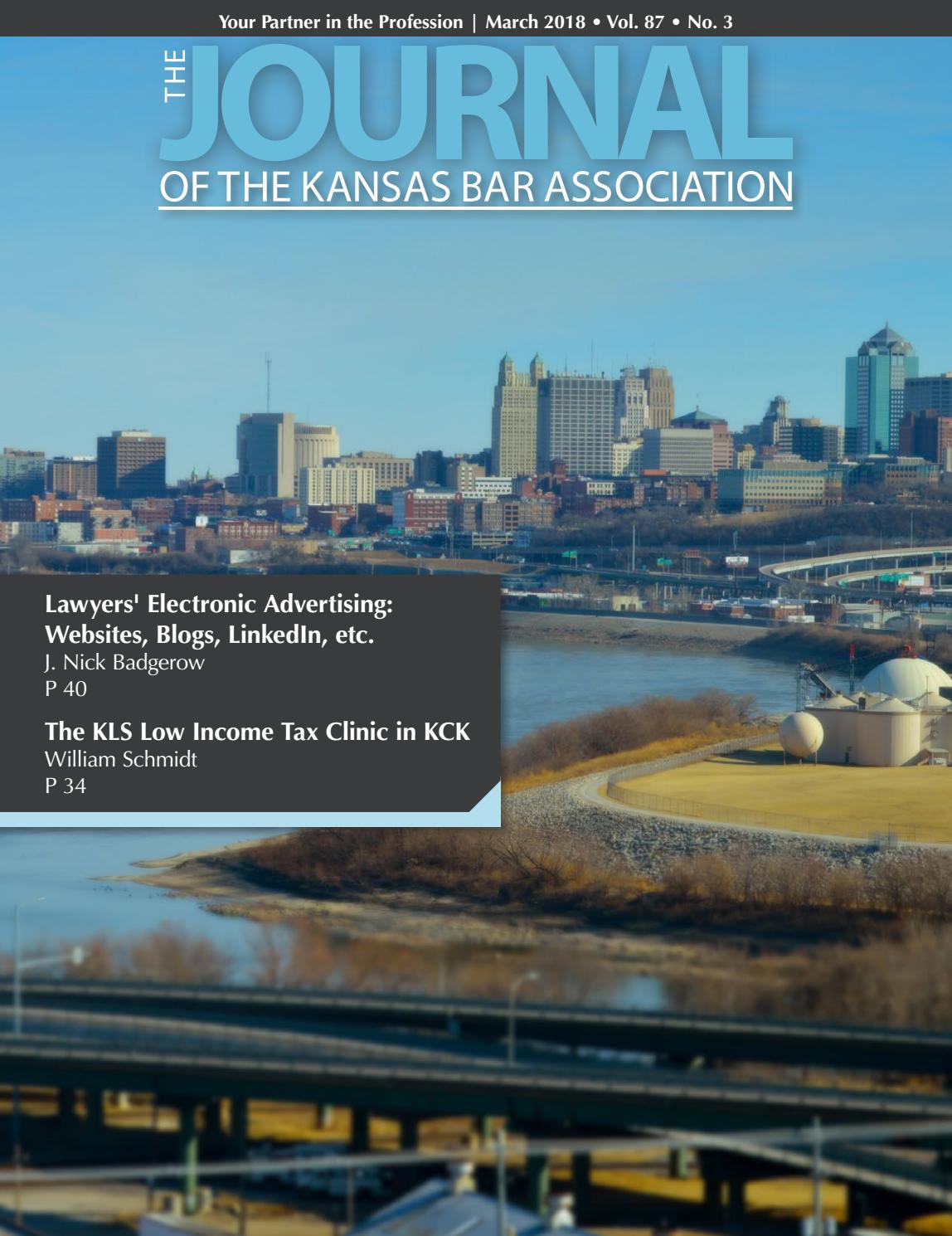 March 2018 Journal by Kansas Bar Association Issuu