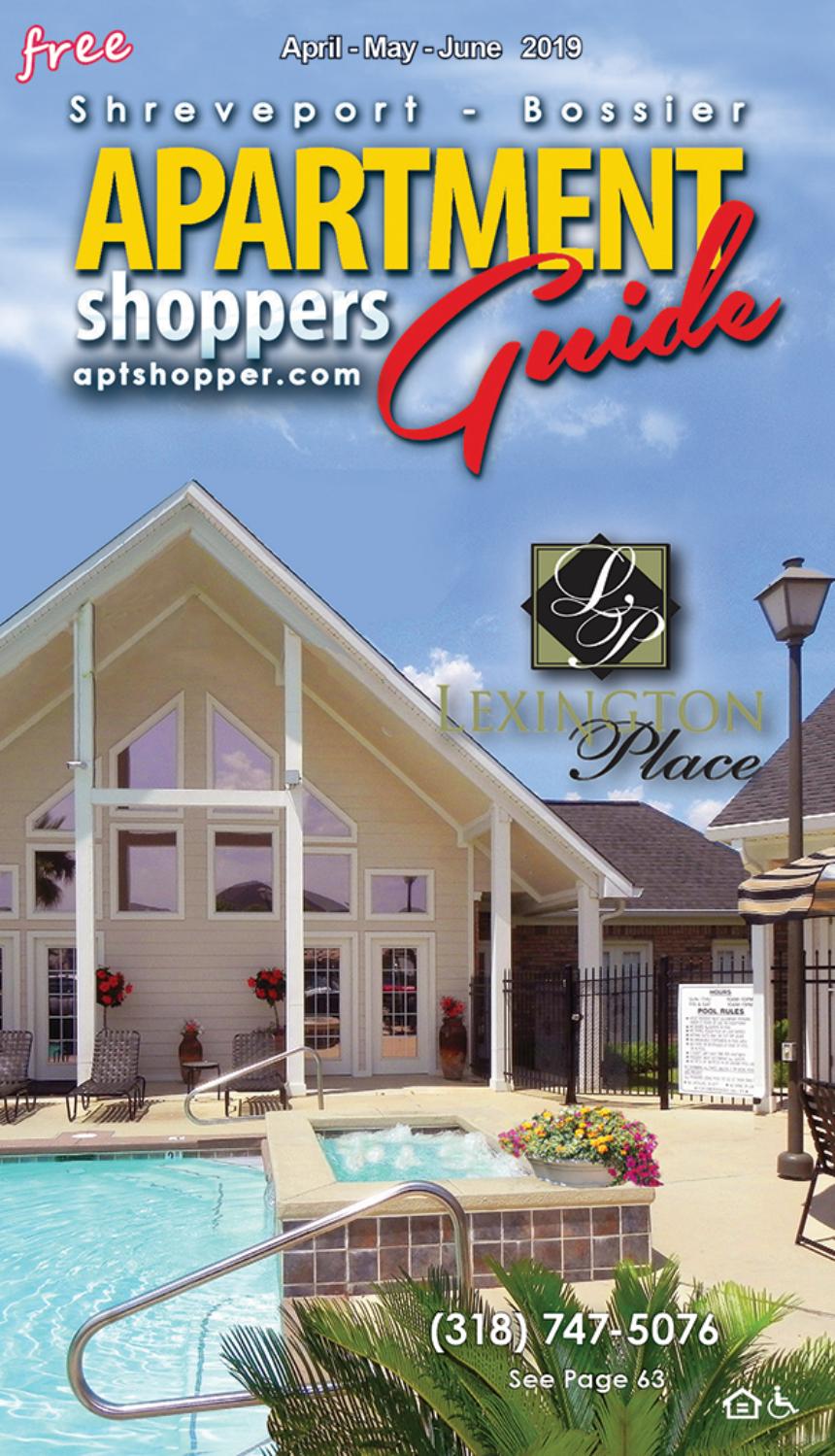 AprilMayJune 2019 Shreveport Bossier Apartment Shoppers Guide
