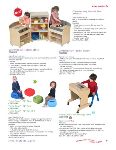 Children's Factory 家具目录 · 2019 Product Review 第 5 页