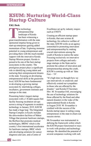EXECUTIVE KNOWLEDGE LINES March 2019 第 12 页