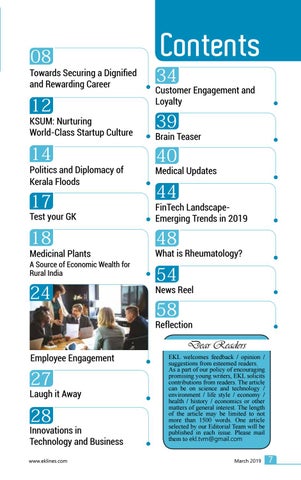 EXECUTIVE KNOWLEDGE LINES March 2019 第 7 页