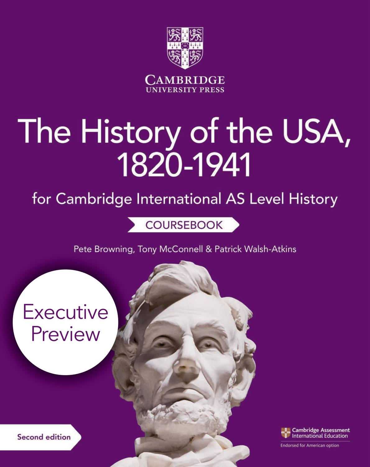 AS USA History by Cambridge University Press Education Issuu