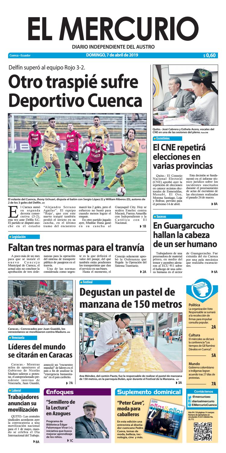 El Mercurio 07 04 2019 By Diario El Mercurio Cuenca Issuu