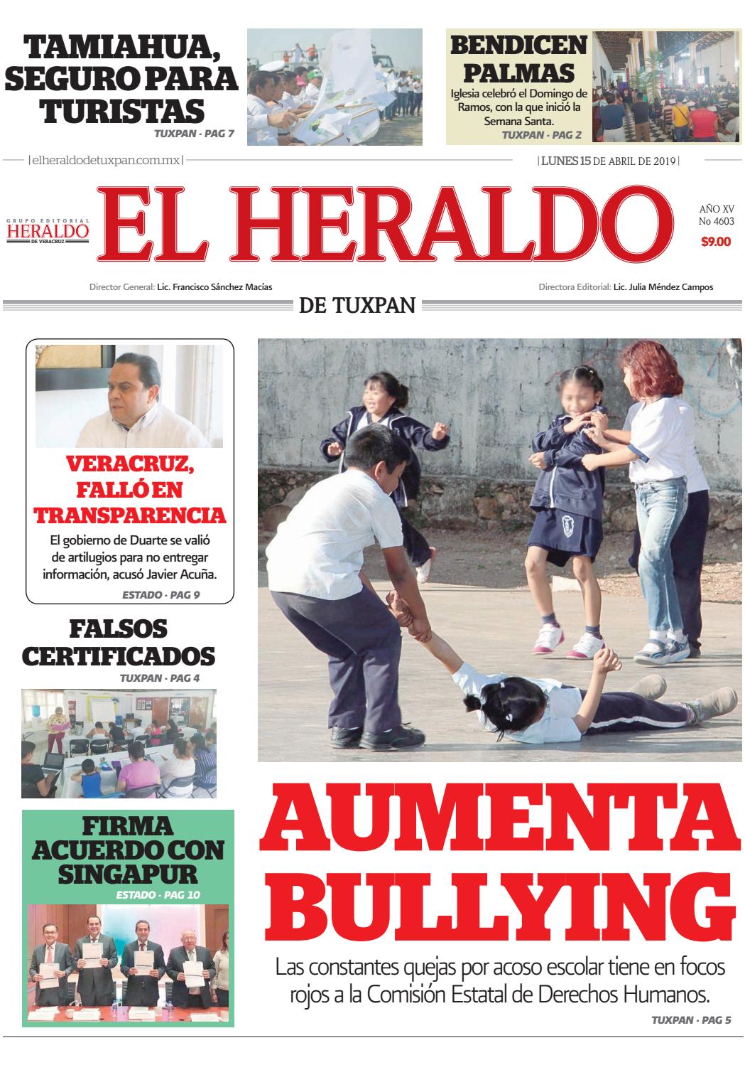 El Heraldo De Tuxpan 15 De Abril De 2019 By Poza Acme Issuu El Heraldo De Tuxpan 15 De Abril De 2019 By Poza Acme Issuu