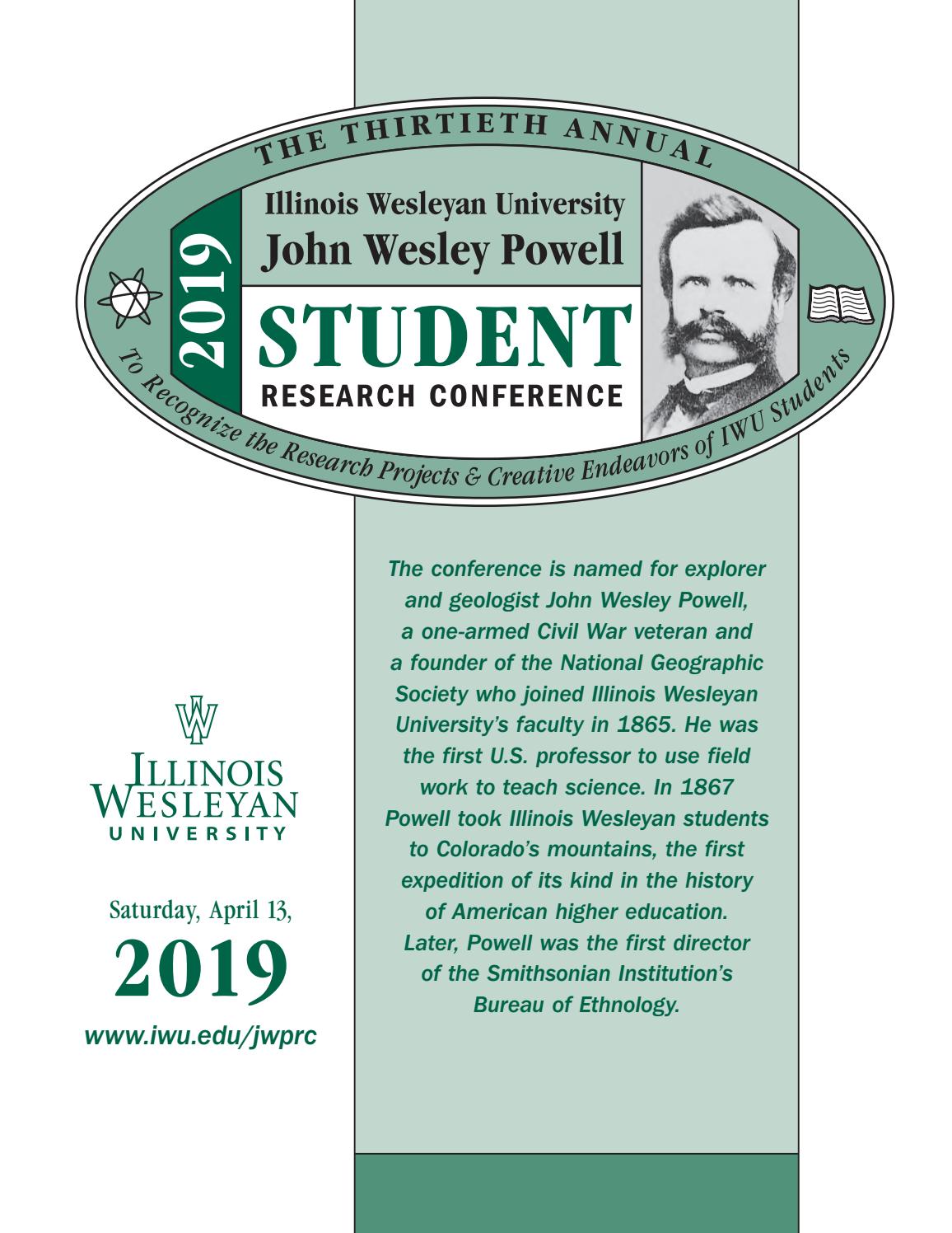 Program for the 30th Annual John Wesley Powell Student Research ...