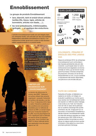 Rapport annuel Fedustria 2018-2019 第 18 页