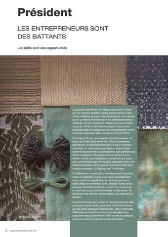 Rapport annuel Fedustria 2018-2019 第 6 页