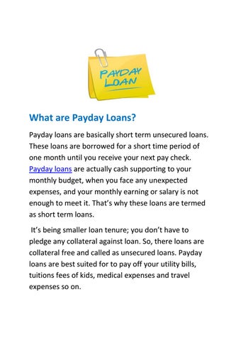 payday advance lending options on line