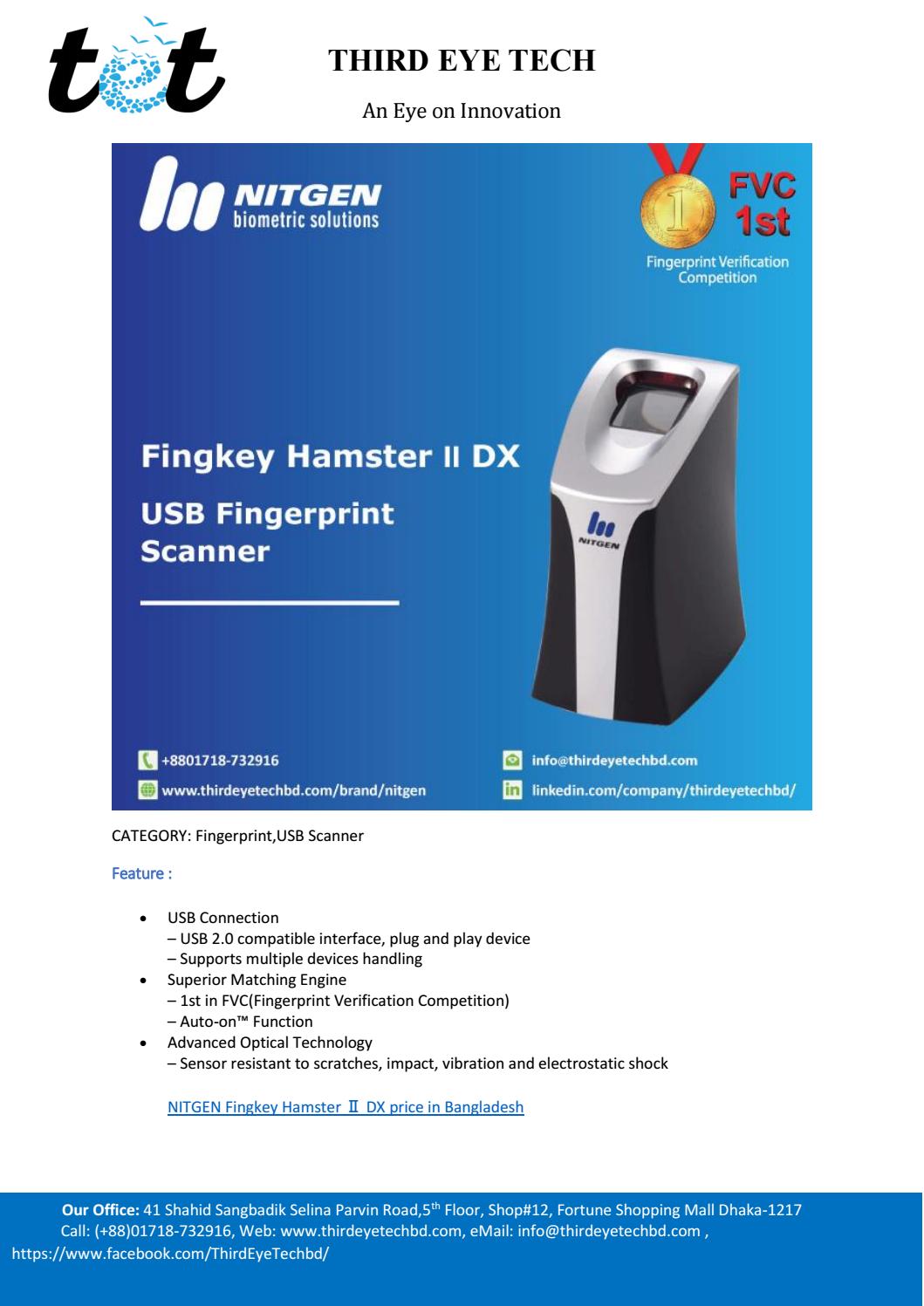 Nitgen Fingerprint Scanner Guaranteed Authentic www.gbupresnenskij.ru