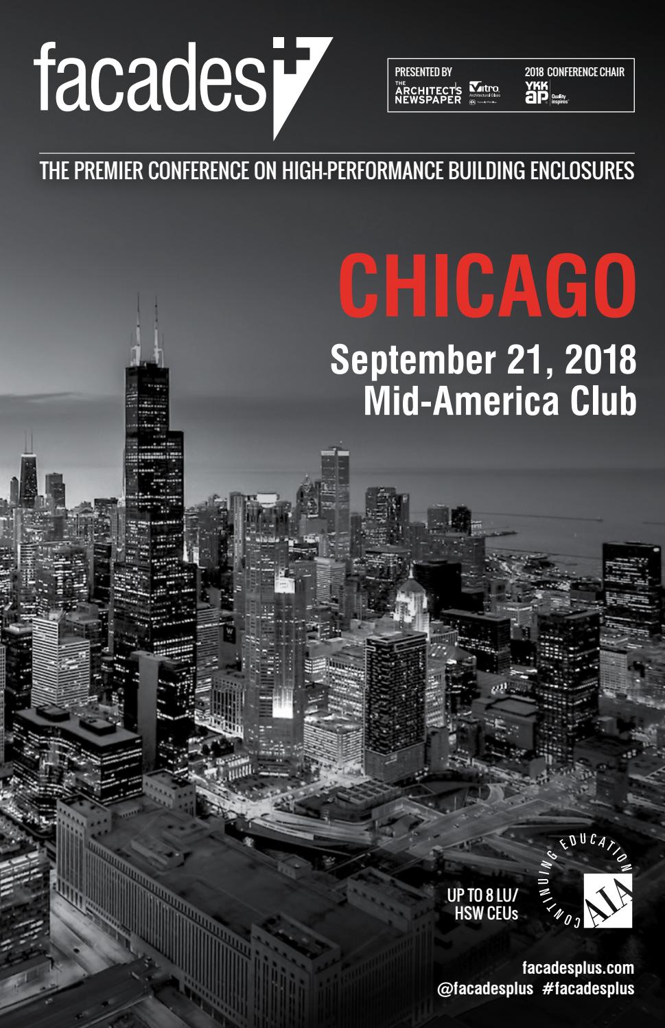 Facades+ Chicago 2018 Program Guide by The Architect's Newspaper - Issuu