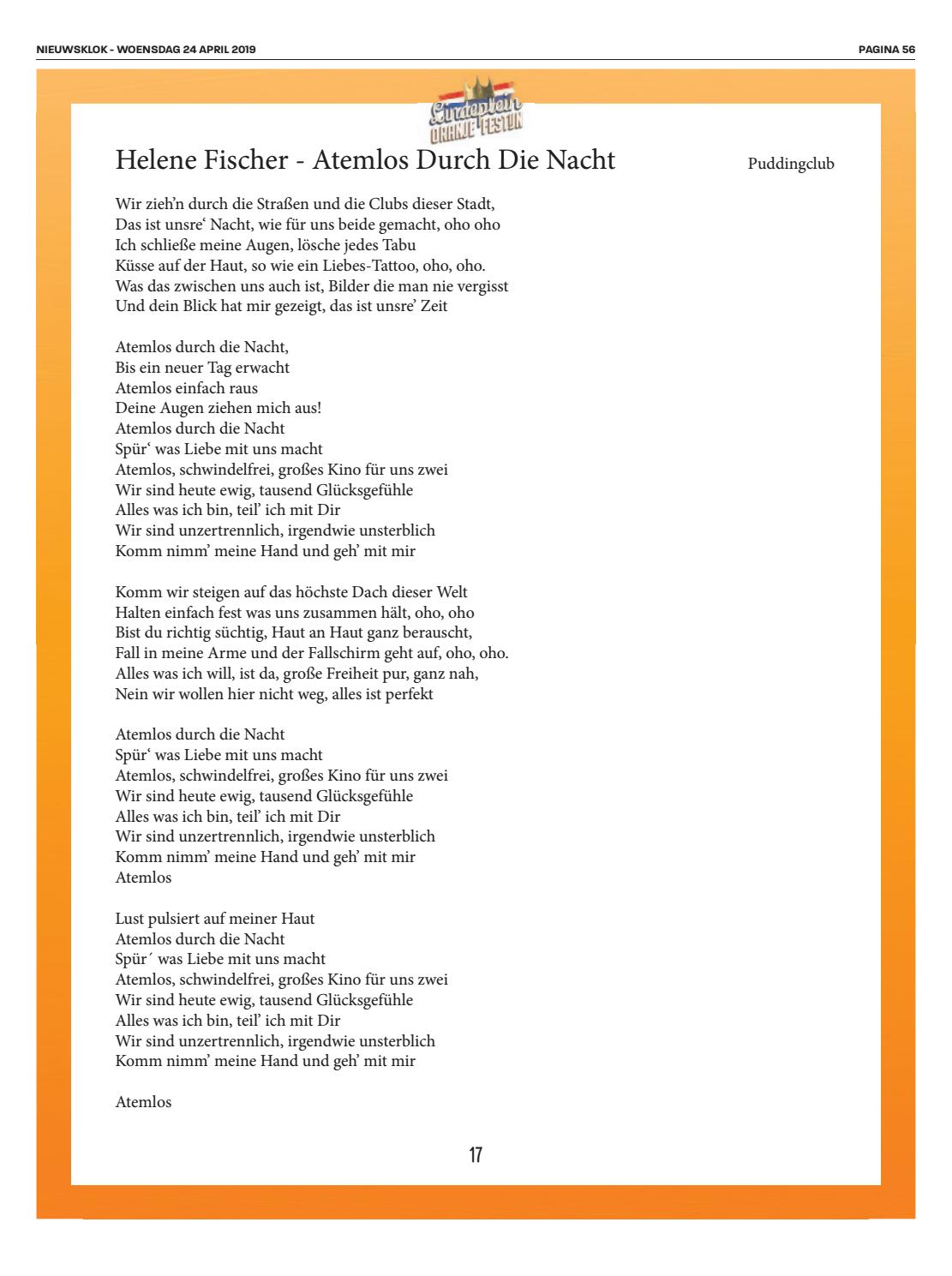 Helene Fischer Gib Mir Deine Hand Text