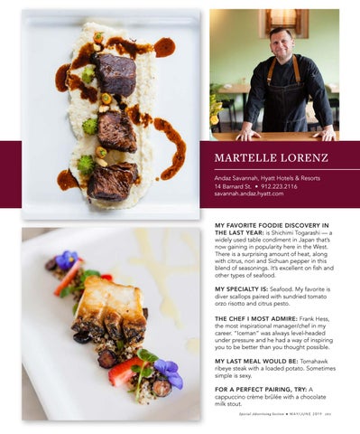 Chefs' Profiles 2019 by Savannah Magazine - Issuu