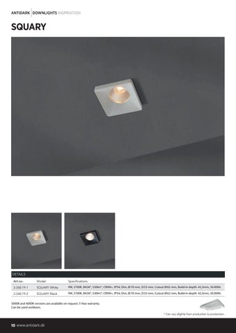 ACEC Distributors Ltd 灯饰目录 · Downlights 第 10 页