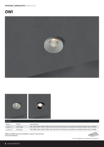 ACEC Distributors Ltd 灯饰目录 · Downlights 第 8 页