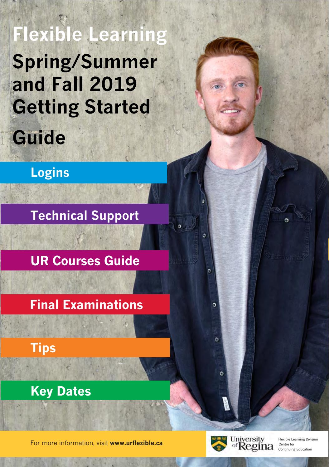 Getting Started Guide by University of Regina, Centre for Continuing