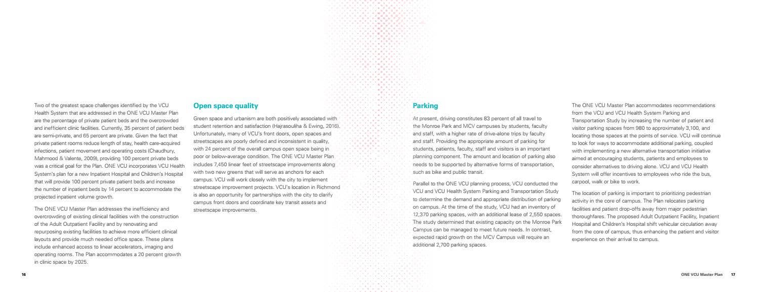 ONE VCU Master Plan by VCU Administration - Issuu