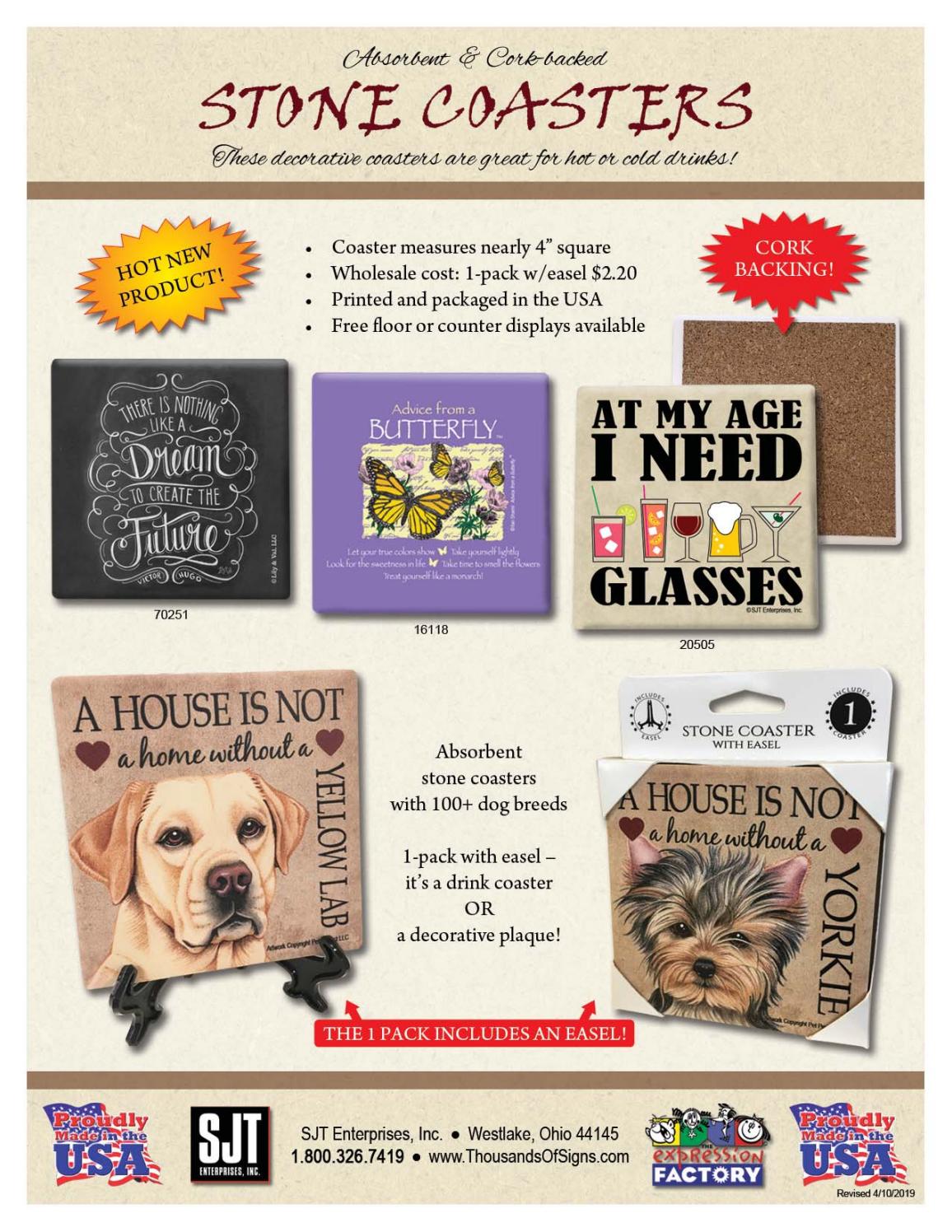 Coasters (1 pack) Catalog by SJT Enterprises, Inc. Issuu